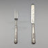 1890 British antique sterling silver dessert cutlery pair 67g Walker & Hall